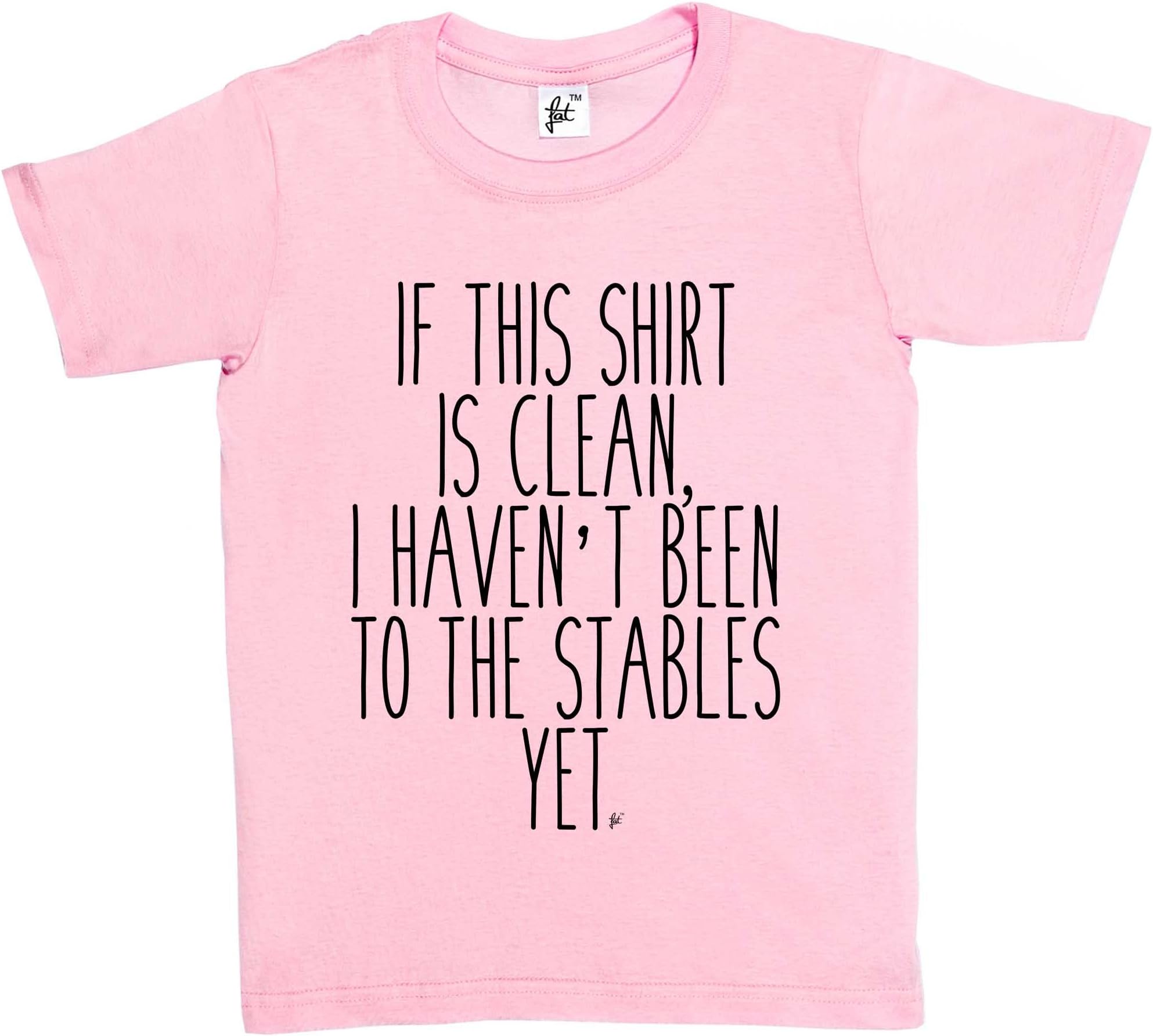 Fancy A Snuggle If This T-Shirt is Clean I Haven't Been to Stables Yet Kids Boys/Girls T-Shirt