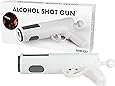 Alcohol Shot Gun - Load Your Favorite Alcohol, Aim, Shoot and Drink- Epic Shot Party Accessory - Holds Up to 1.5 Ounces- White
