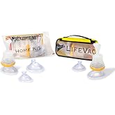 LifeVac Home &amp; Yellow Travel Combo Kit - Portable Suction Rescue Device, First Aid Kit for Kids and Adults, Portable Airway Suction Device for Children and Adults