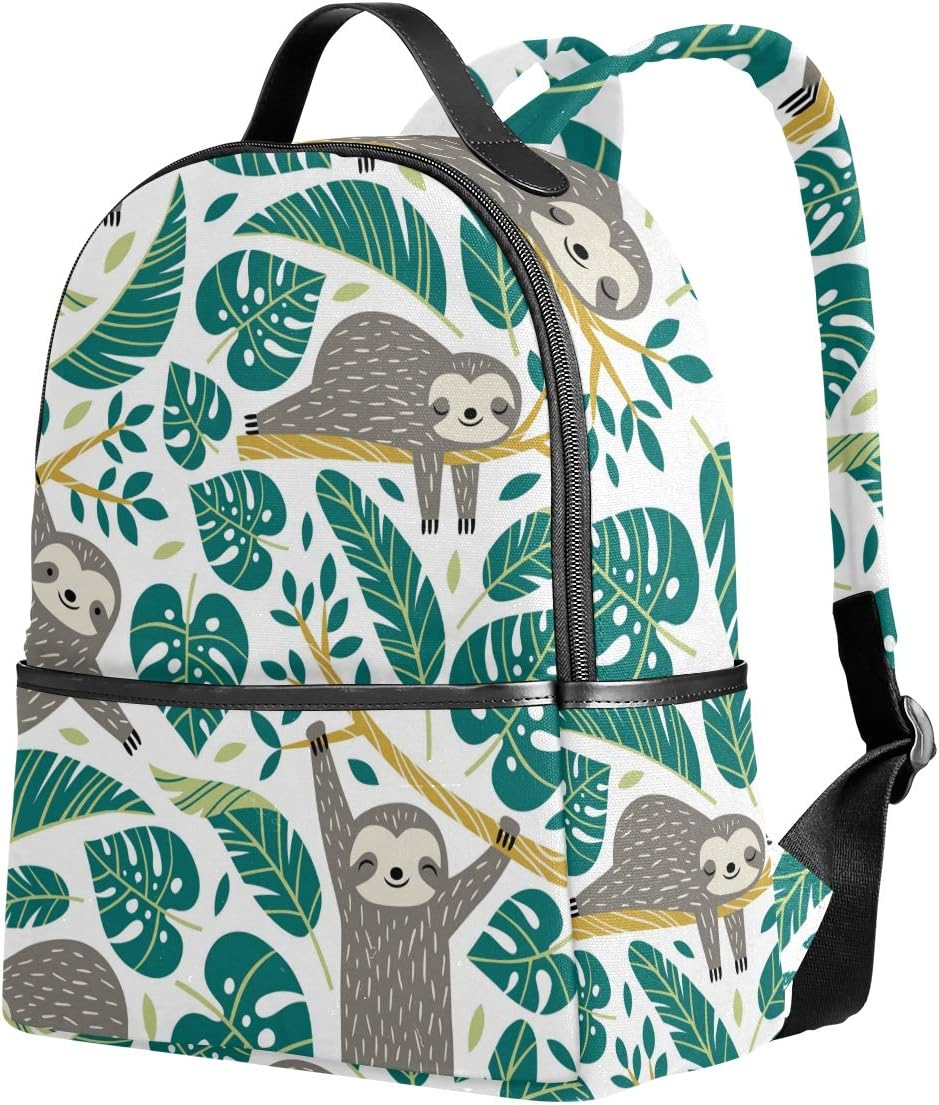 Kids Backpack Cute Sloth Bookbag School Backpacks Women Casual Rucksack Purse Elementary School Bags Lightweight for 1th- 3th Grade Girls Boys