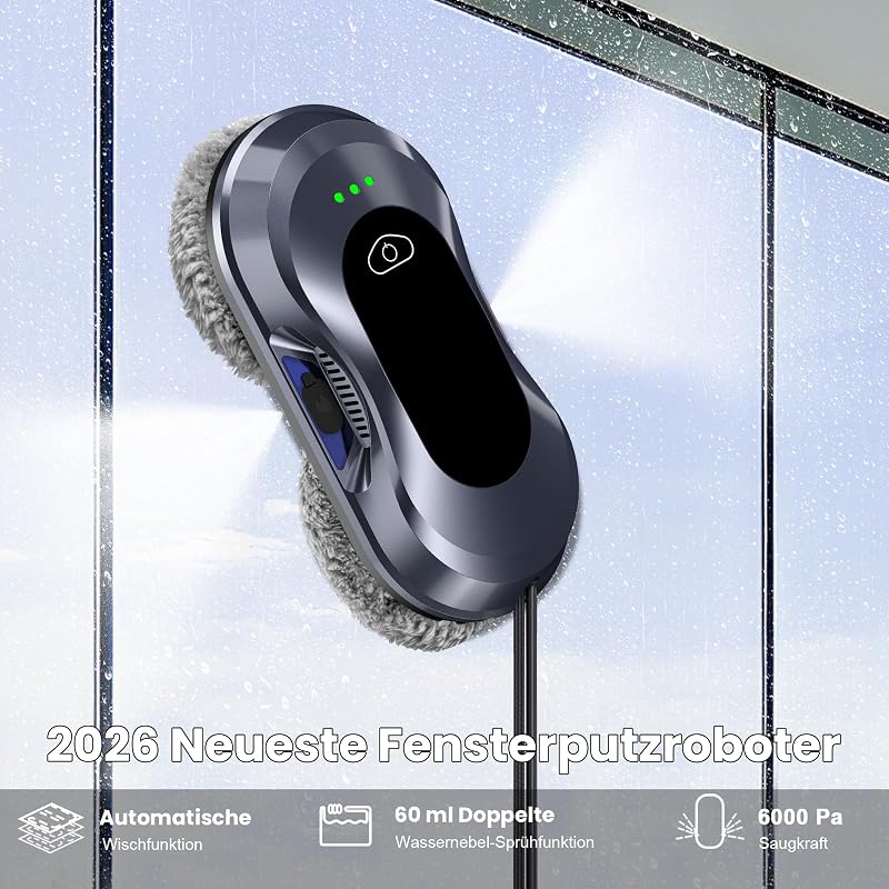 Fensterputzroboter, 6000Pa Fensterroboter, Window Cleaning Robot — Foto 2 von 8