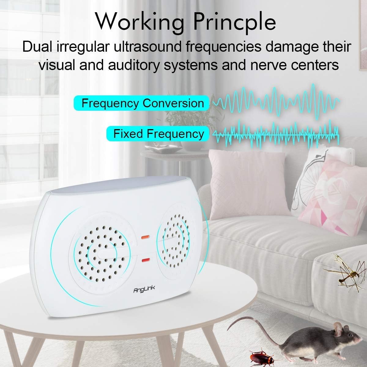 AngLink 2 x Ultrasonic Pest Repeller - Image 5