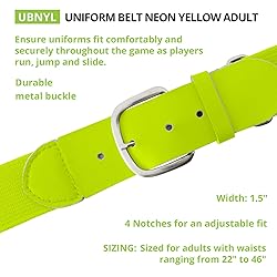 Champion Sports Baseball/Softball Uniform Belt