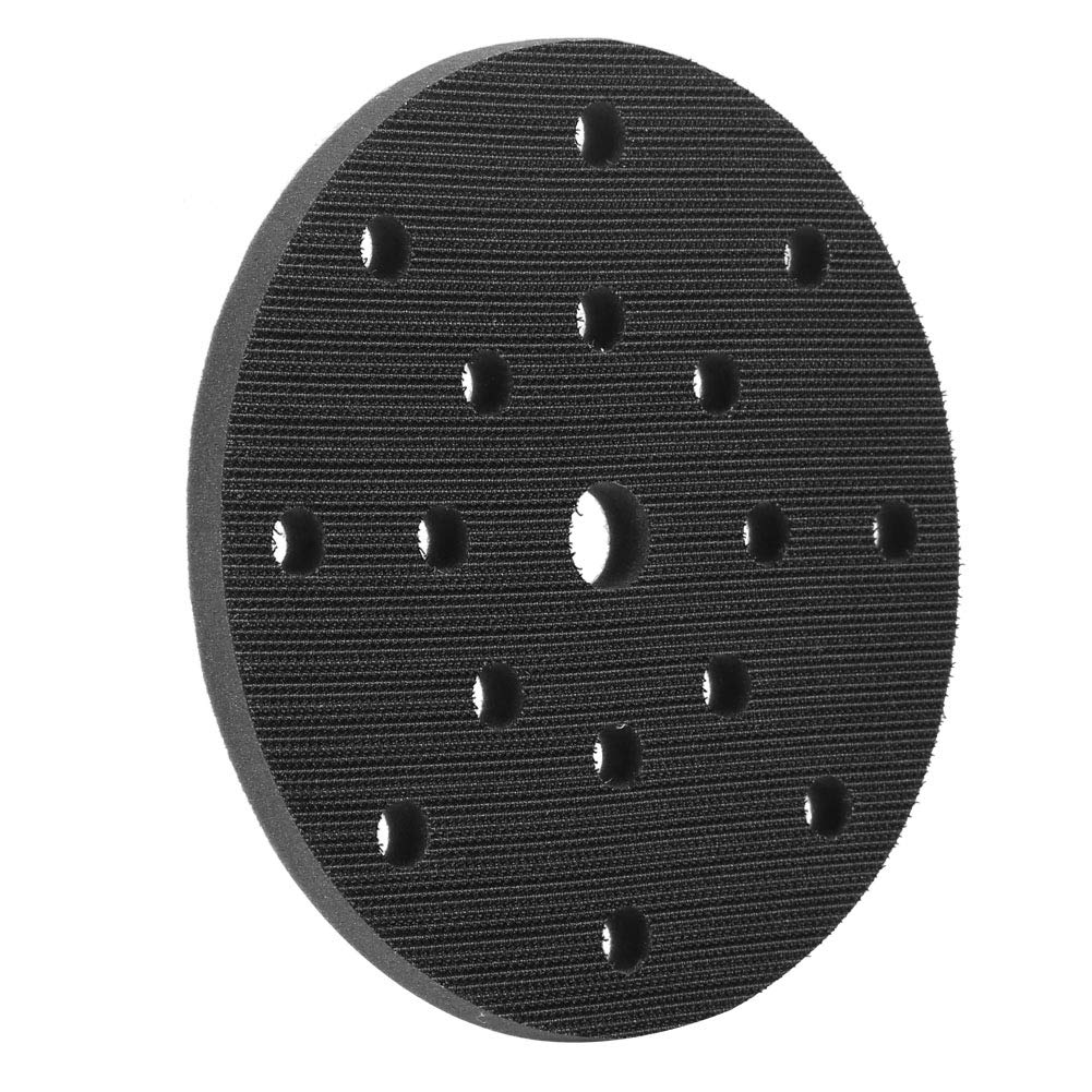 6In Interface Sanding Pad Interface Pad 150mm Diameter Soft Buffer Sponge Interface Cushion Pad for Sanding Pads (6 inches 17 holes)