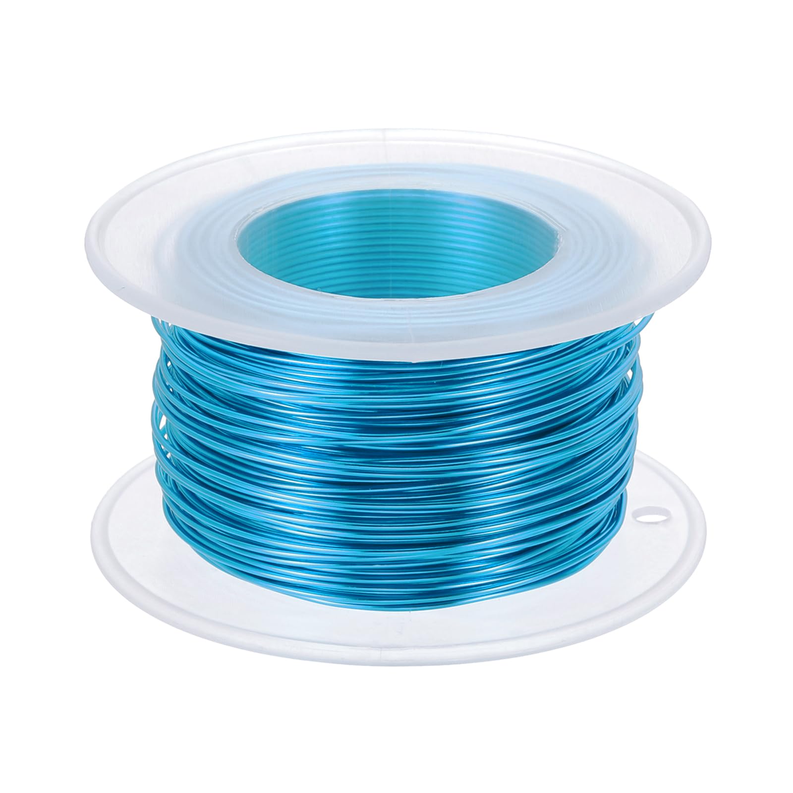 PATIKIL 20 Gauge 0.8mm Aluminum Craft Wire, 98.4 Ft Metal Wire Armature Bendable Wire for Jewelry Making Metal Wrap DIY, Bright Blue