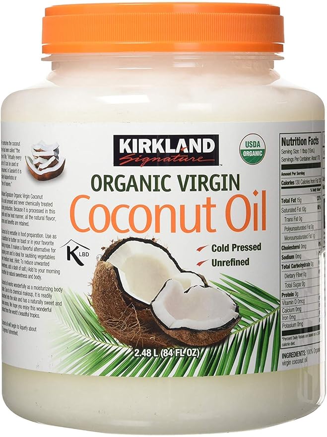 Kirkland Organic Virgin Coconut Oil 2.38Kg Tub Amazon.co.uk Grocery