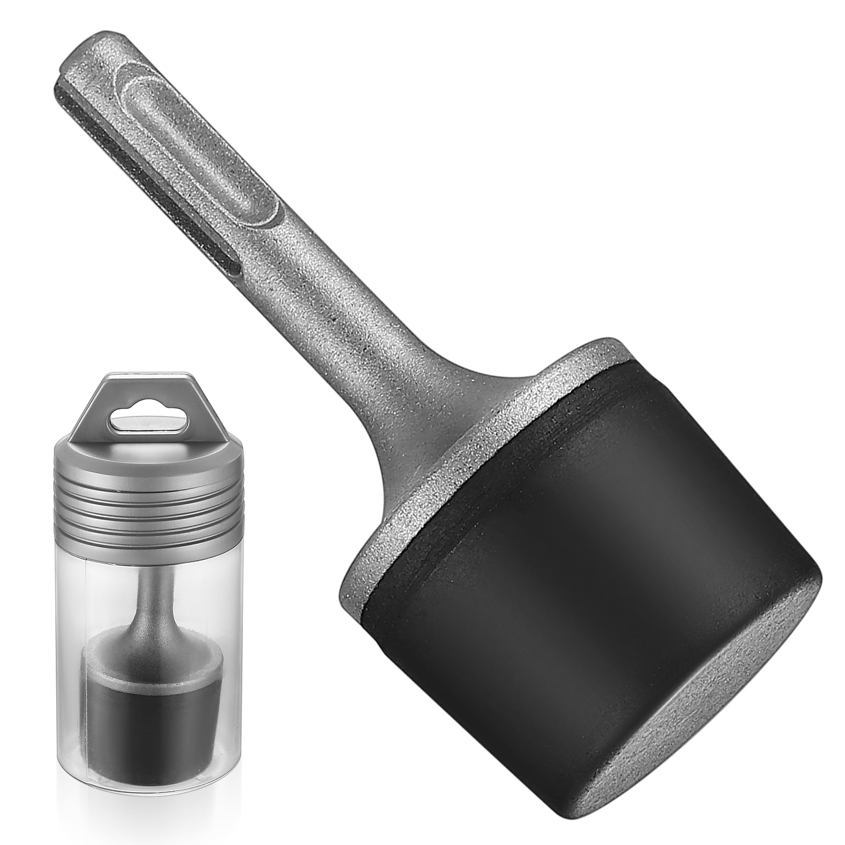 Powered Rubber Hammers for SDS Plus Handle, Powered Mallet Rubber Hammers for Electric Hammer for Radiators Tile Laying Carpentry Plumbing Tool