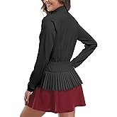 Little Donkey Andy Women's Casual Jacket Long Sleeve Hiking Athletic Golf Jackets UPF 50+ Sun Shirt with Elastic Waistband