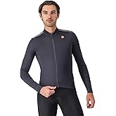 CASTELLI Men’s Puro 4 Jersey, Long Sleeve Mid-Weight Reflective Cycle Apparel for Early Morning Cool Road Cycling & Biking