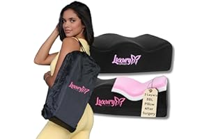 LUXURY COMFORT BBL Pillow After Surgery Lifting Cushions, Dr. Approved Butt Cushion for Long Sitting Booty Lifter, Ultra Comfortable BBL Foam Pillow with 2 Layers, Cojin Post Operatorio Recovery Cushions