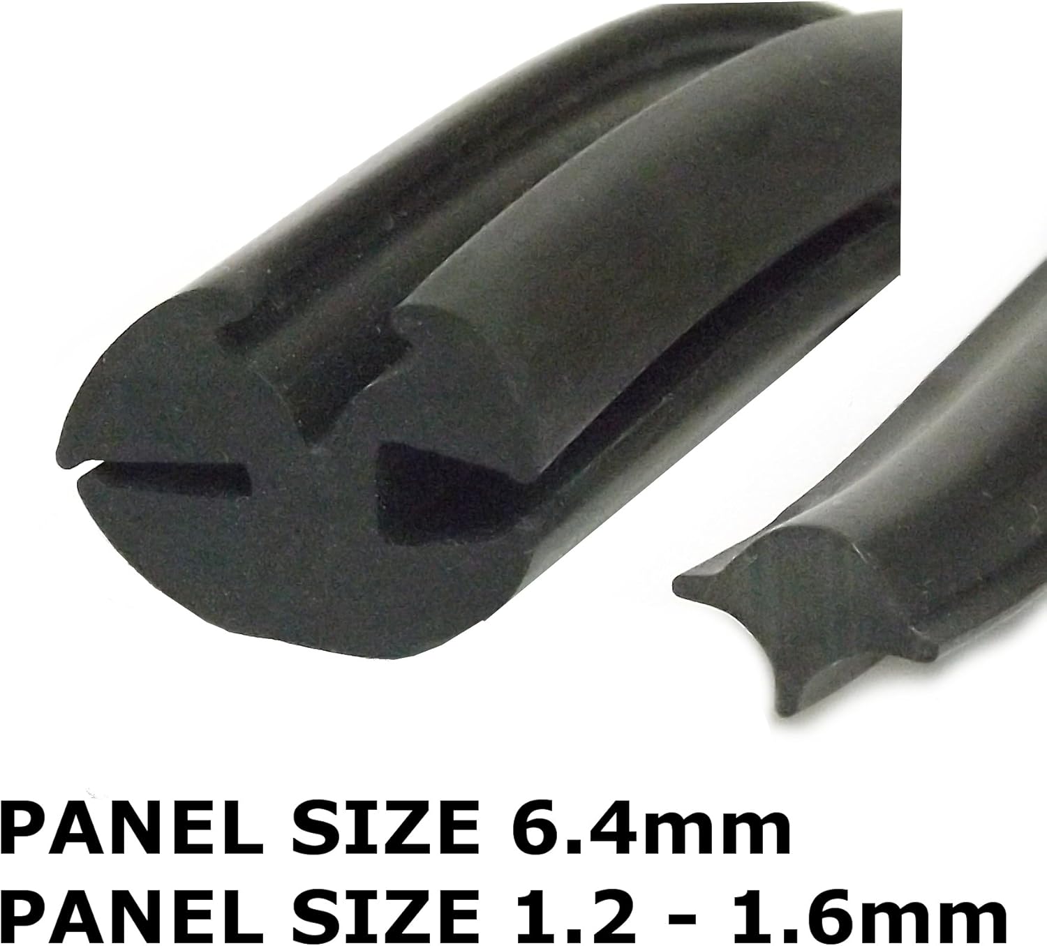 Standard Rubber Window Seal Claytonrite 3mm x 1.2mm with filler strip