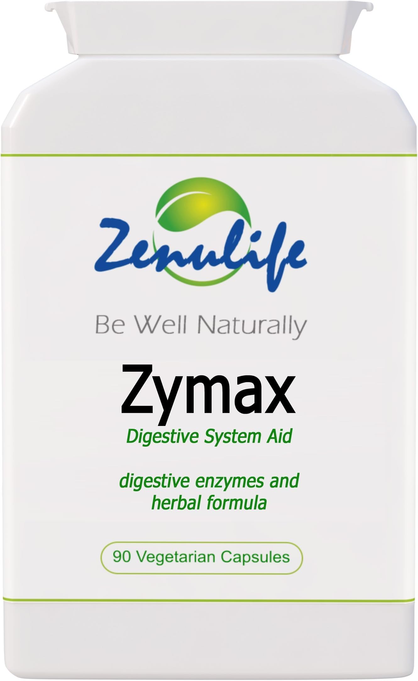 Zenulife Zymax Natural Detox And Digestive System Aid Capsules - Pack of 90 Capsules