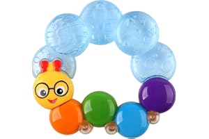 Baby Einstein Teether-Pillar Rattle and Chill Teething Toy, Ages 3 Months +