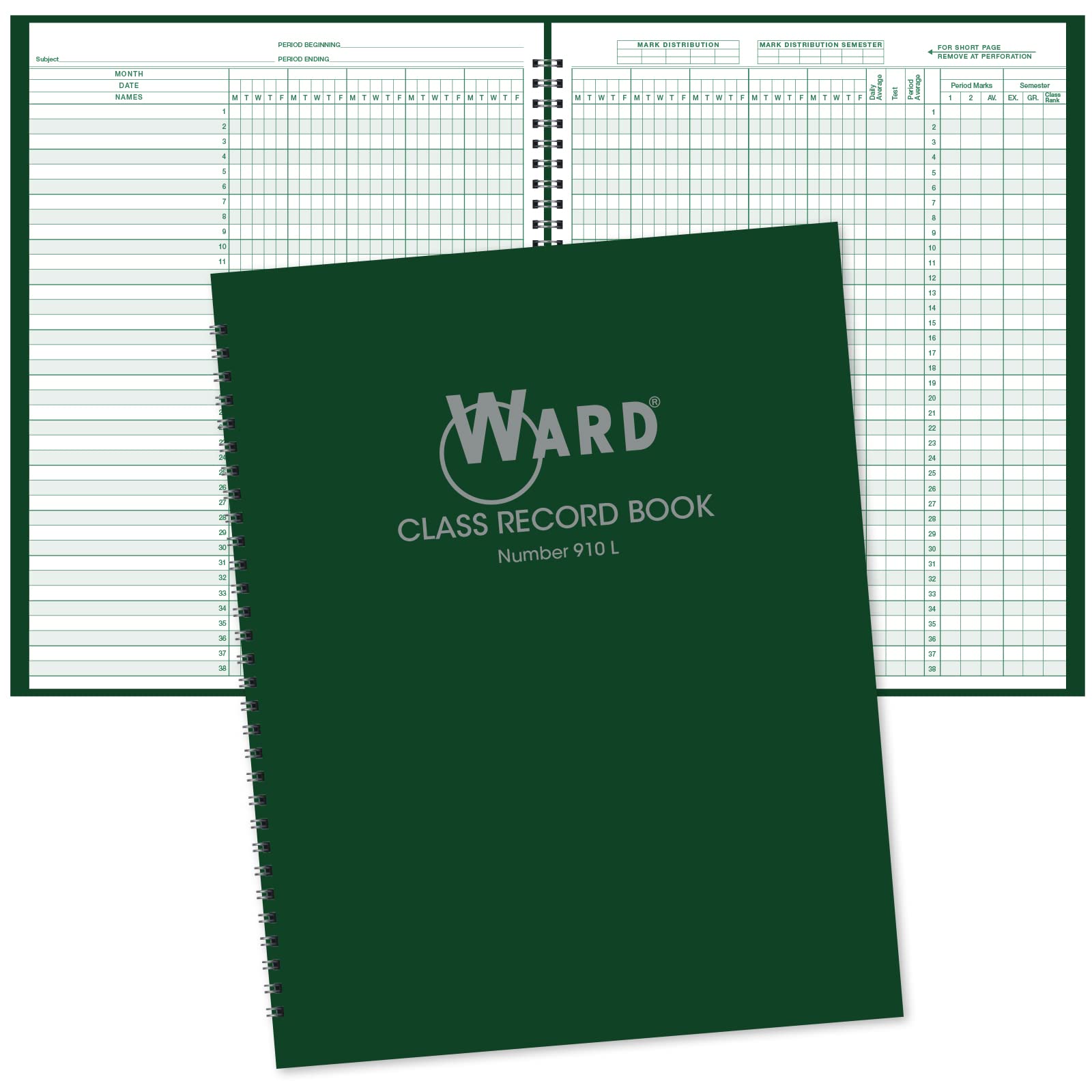 Photo 1 of Ward 38 Name Class Record Book (9-10 Week Periods)