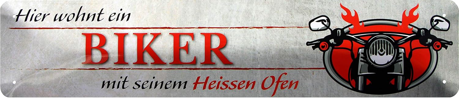 This is a biker lives. STR165 Motorbike Street Sign 46 x 10 cm