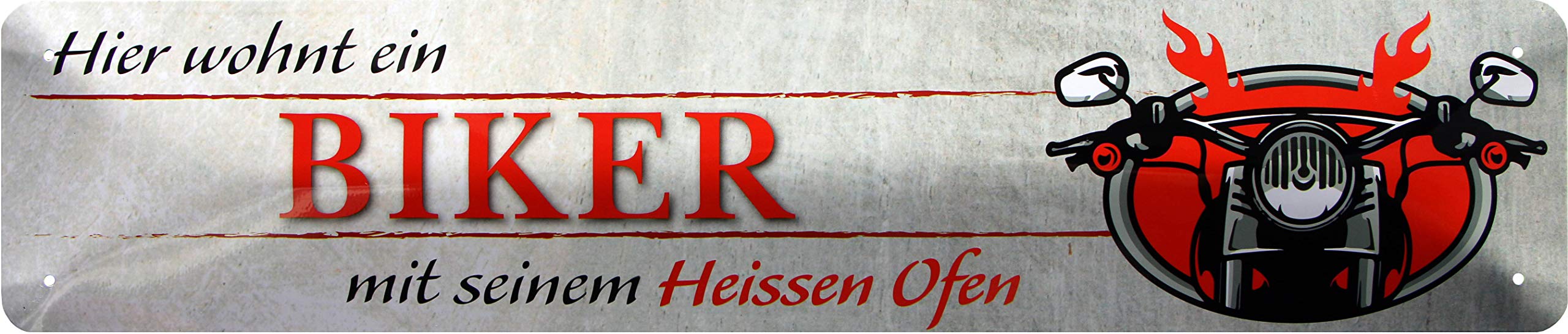 This is a biker lives. STR165 Motorbike Street Sign 46 x 10 cm