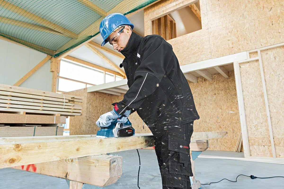Bosch Professional GHO 26-82 D Corded 240 V Planer, 06015A4370, Red|blue|black|green - Image 5