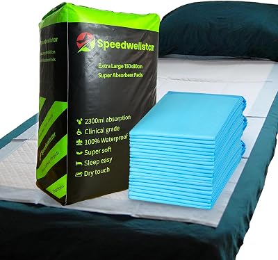 Speedwellstar Extra Large 150x80 cm 2300 ml Disposable Incontinence Bed Pads