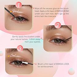 Lash Clusters Wispy 84 Pcs Natural Cluster Lashes C