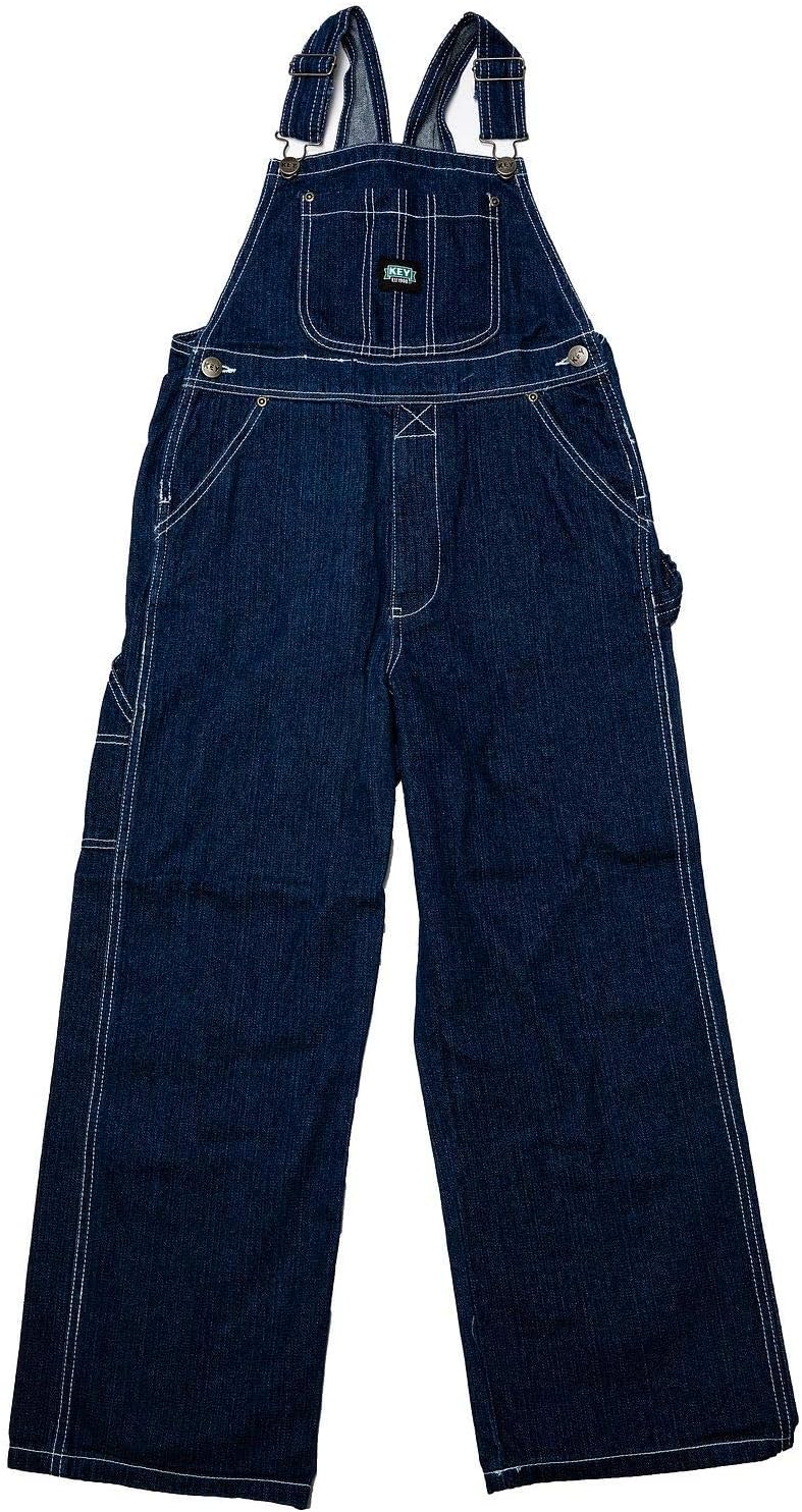 Lakin McKey Key Soft Washed Youth Bib Overall - Size 8