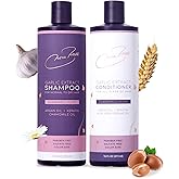 Nora Ross Garlic Extract Daily Shampoo and Conditioner Set with Chamomile Scent – Thickening Shampoo & Hydrating Conditioner Duo – Color Safe Formula for Women and Men with Normal to Dry Hair – 16oz
