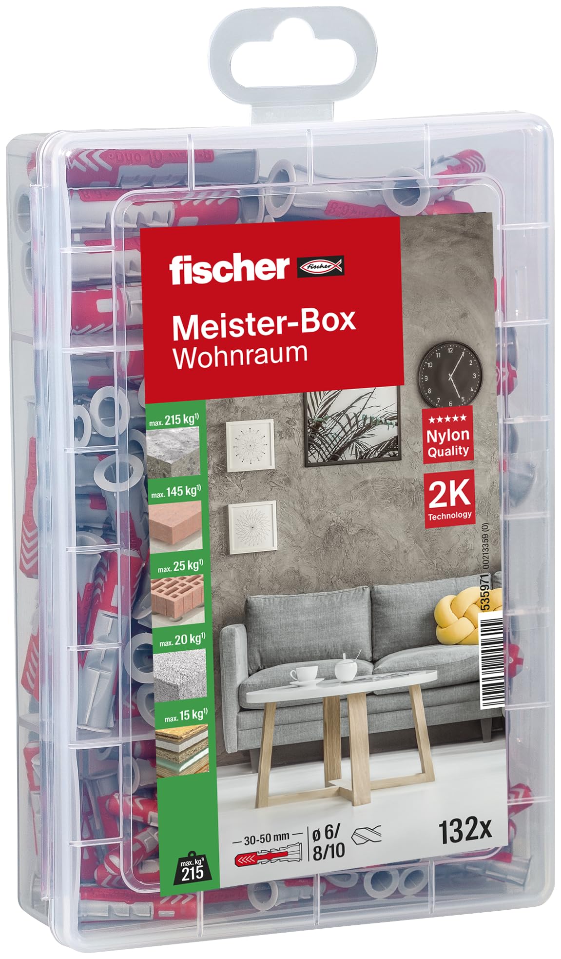 Fischer Master Box with Wall Plugs SX, 535971