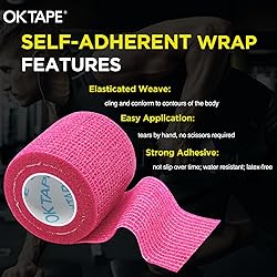 OK TAPE 12 Rolls Self Adhesive Bandage