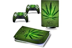 Glossy Protective Vinyl Decal Skin/Stickers Wrap Cover for PS5 Skin Stickers Full Body for Playstation 5 Console and 2 Contro