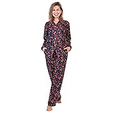 Angelina Womens Pajama Set with Notch Collar and