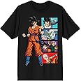 Dragon Ball Super Goku Character Panels Men's Black T-Shirt