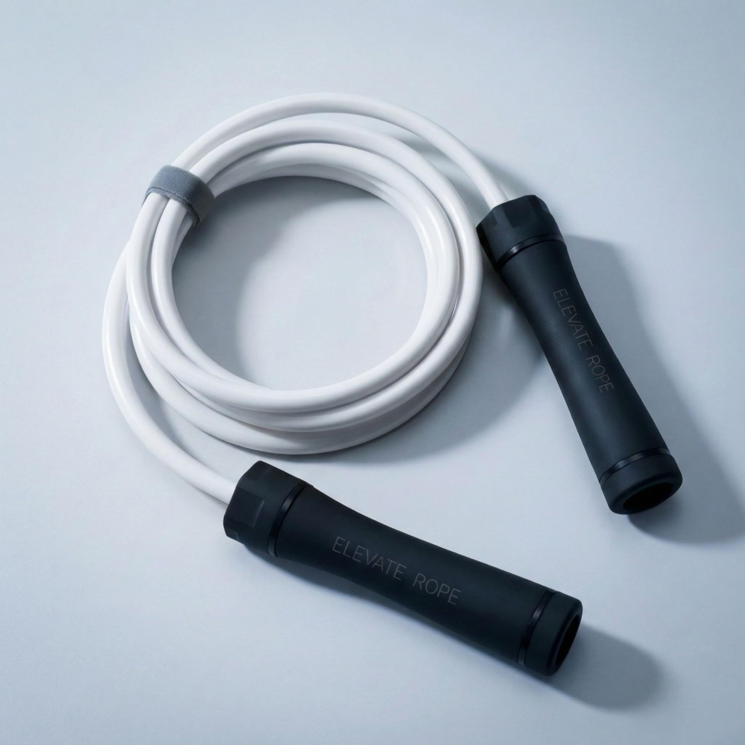 Elevate Rope Heavy Skipping Rope Adjustable 3 m with Free Training App – 10 mm Weighted PVC Cable for Strength, Cardio & Endurance