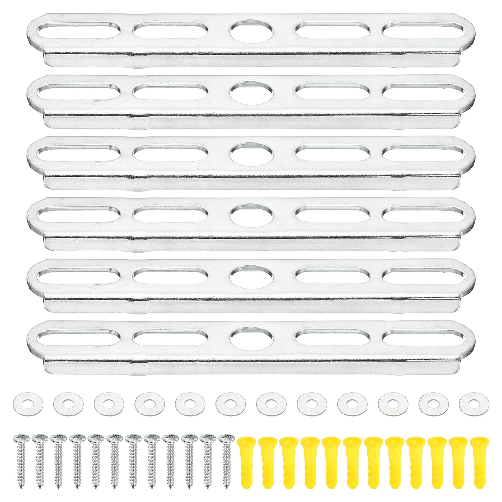 PATIKIL 110mm 4.3 Inch Ceiling Light Plate Kit, 6 Set Pendant Light Fixture Mounting Bracket Crossbar with Screw Nuts Accessories for Chandelier Wall Lighting