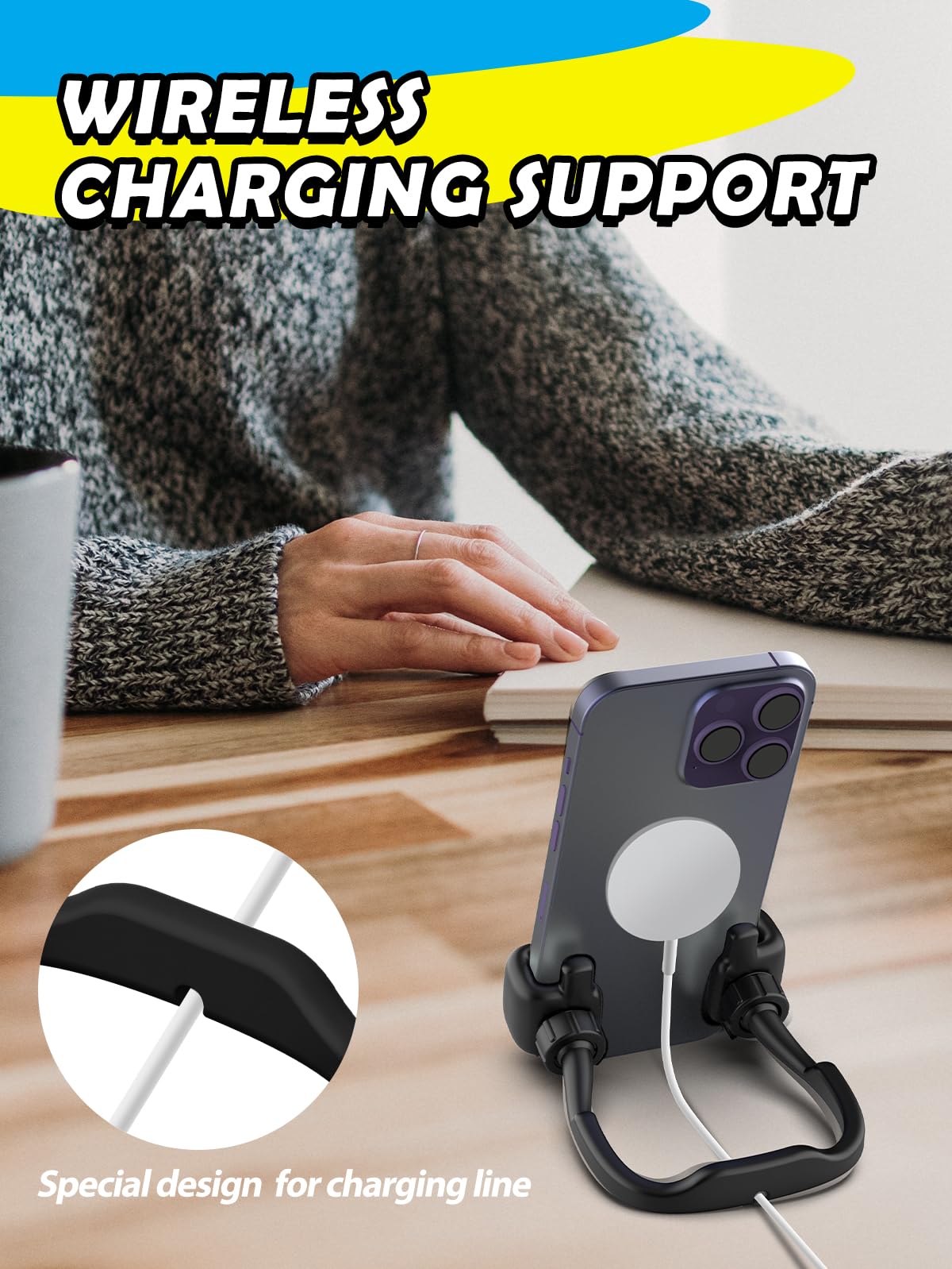 Stocking Stuffers for Teens Boys Men Adults Gifts: Thumbs Up Lazy Phone Stand Cell Phone Holder Gifts for Kids Women Teenage Girls Wife Ideas Funny Cool Gadgets Who Have Everything Gifts for Christmas