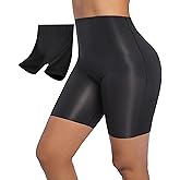 PRETTYWELL Womens Shapewear Shorts Mid-Waist Tummy Control Butt Lift Slip Shorts for Dresses,Seamless no Roll Thigh Slimmer