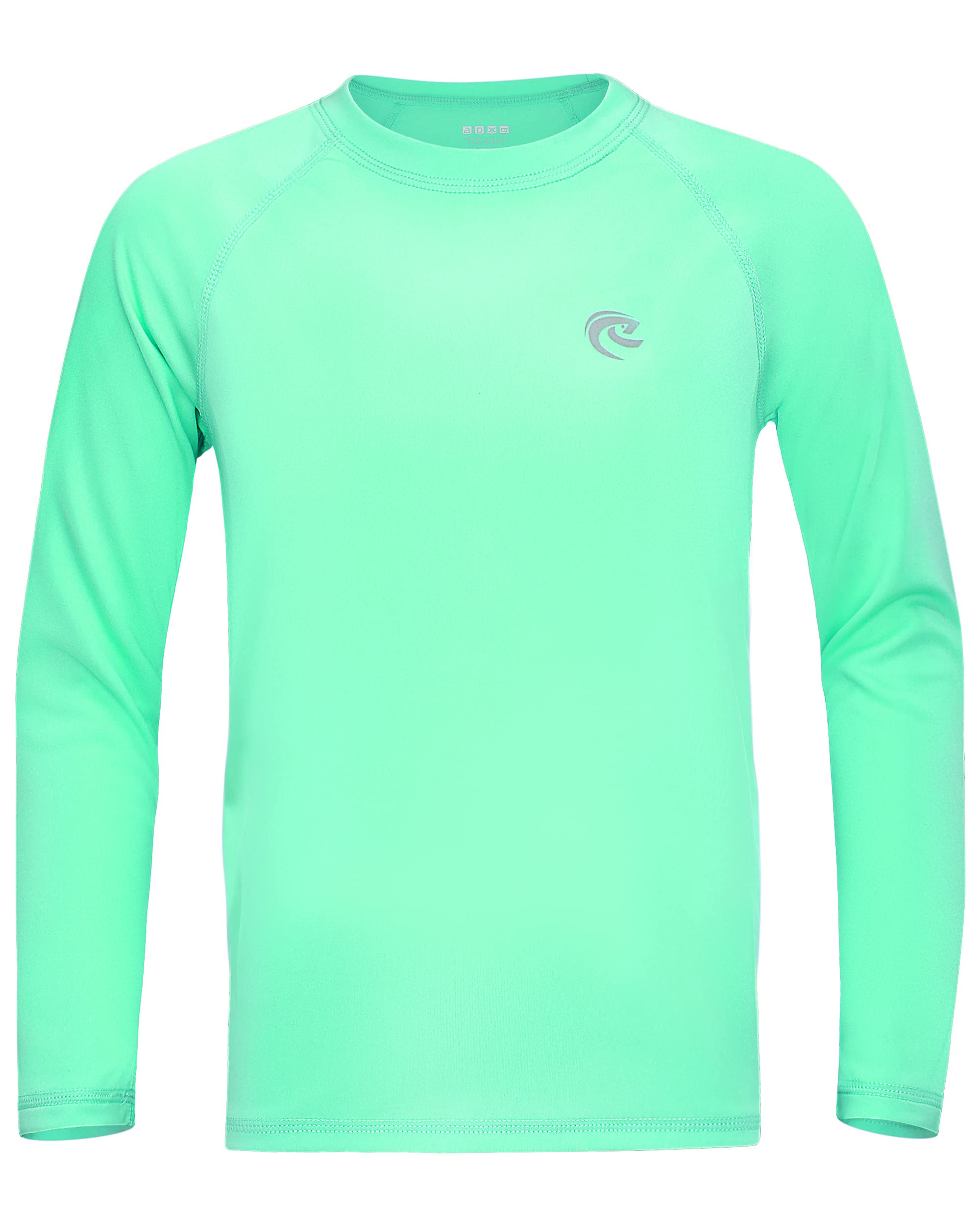 Photo 1 of Size 8 Boys UPF 50+ Swim Shirt Long Sleeve, 1 or 2 Pack UV Sun Protection Rash Guard, Youth Kids SPF Water Shirts for Beach Surf