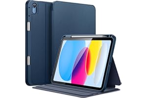 JETech Case for iPad (A16) 11th/10th Generation (2025/2022) with Pencil Holder, Slim Folio Stand Protective Tablet Cover, Mul