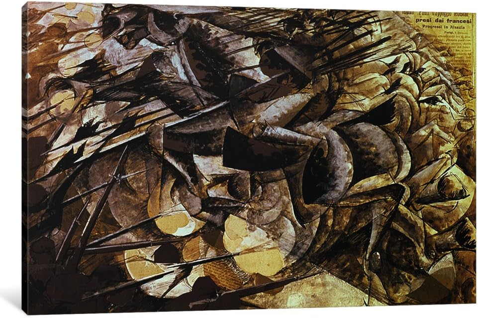 Amazon.com: iCanvasART 1 Piece The Charge of The Lancers, 1915 Canvas