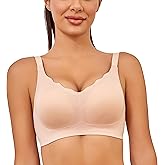 Wireless Bra for Women Push Up Smooth Bras Seamless Comfortable Soft Bralattes Supportive T Shirt Full Coverage