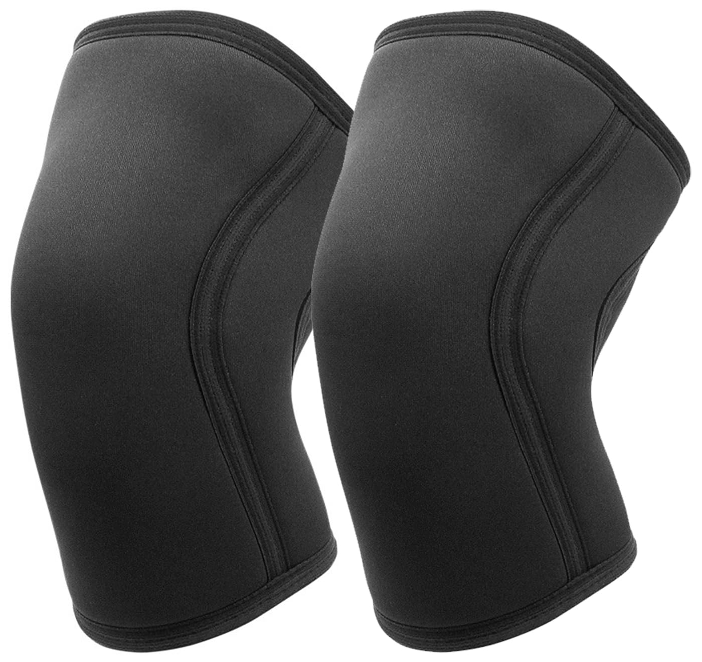 Photo 1 of 7mm Neoprene Knee Brace for Men Women, Weightlifting Knee Sleeves for Men Women Knee Compression Sleeves, Thick Compression Brace for Weightlifting Powerlifting Squatting and Cross Fit Training, Rodilleras Para Gym (Black, Large)