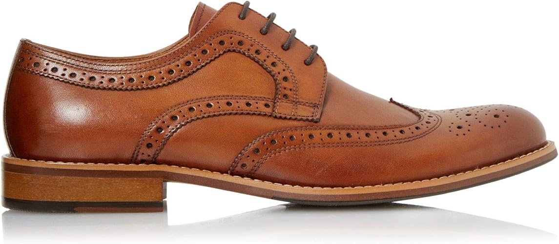 wide fit tan brogues