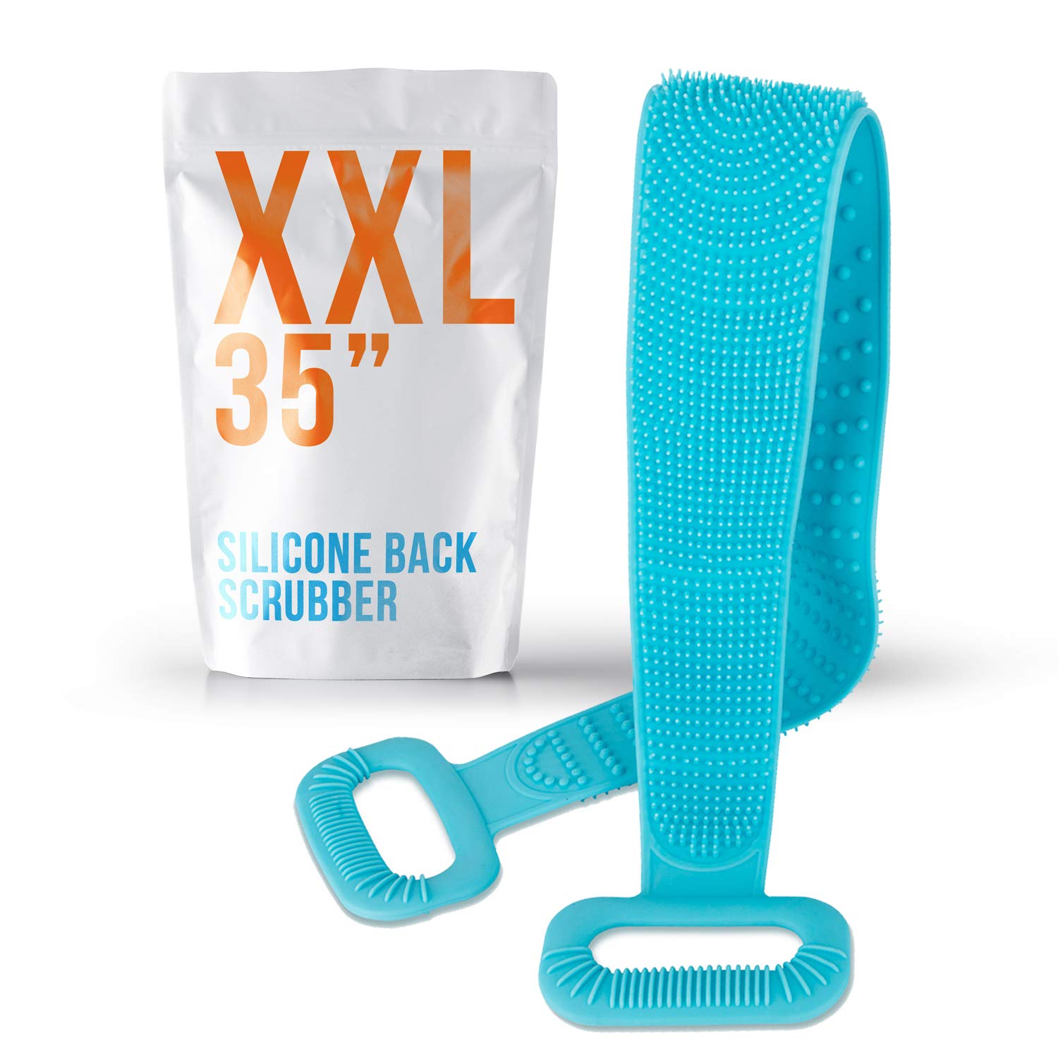 [XXL Length] Silicone Back Scrubber for Shower, 35" Extra