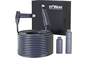 STARGEAR Starlink Cable 150FT for Standard Actuated Gen 2, Starlink Replacement Cable for Rectangular Satellite V2 Waterproof Gray