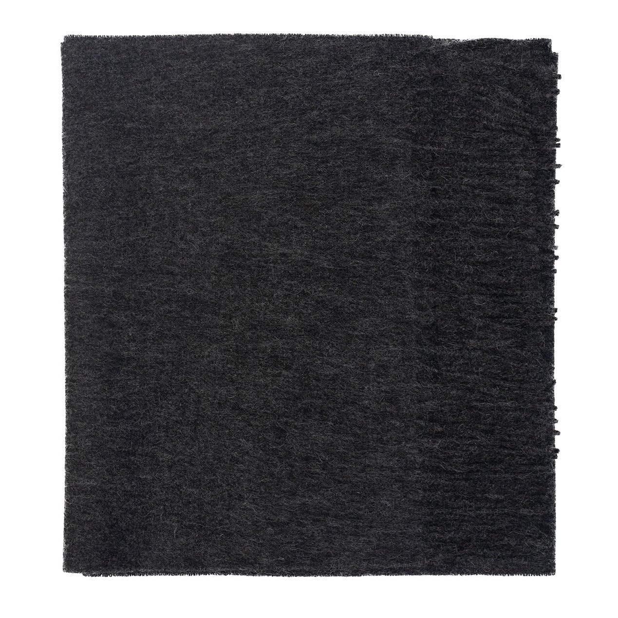 Lona Scott 100% Lambswool Scarf, Charcoal