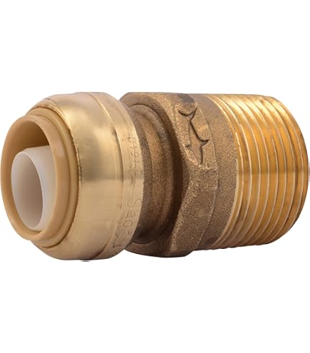 SharkBite U094LFA Raccordo Diritto Idraulico Push-to-Connect 1 X 1 FNPT In Ottone Senza Piombo - Per Tubi PEX, Rame, CPVC - 3