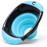 Kitchen Canning Funnel &ndash; Collapsible Silicone Food Funnel for Wide Mouth and Regular Mason Jars &ndash; Flexible Use for Coffee, Liquid, Jam, Cooking, Baking, Crafts - Teal/Gray