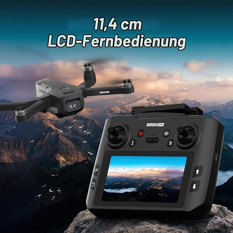 GPS Drohne mit 4.5" HD Bildschirm EIS Kamera, Follow Me Modulare Batterie — Foto 2 von 8