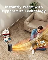 PALINTH Electric Heater 1500W Portable Ceramic Space Heater with Thermostat view 2