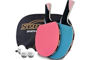 Senston Ping Pong Paddles Table Tennis Paddle, Ideal for Entertainment or Competition - Ping Pong Paddle Set with Balls