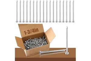 Tandefio 2 Pound Box Siding Nails Roofing Tile and Slating Rust Resistant 304 Stainless Steel Hardware Nails for Redwood Ceda