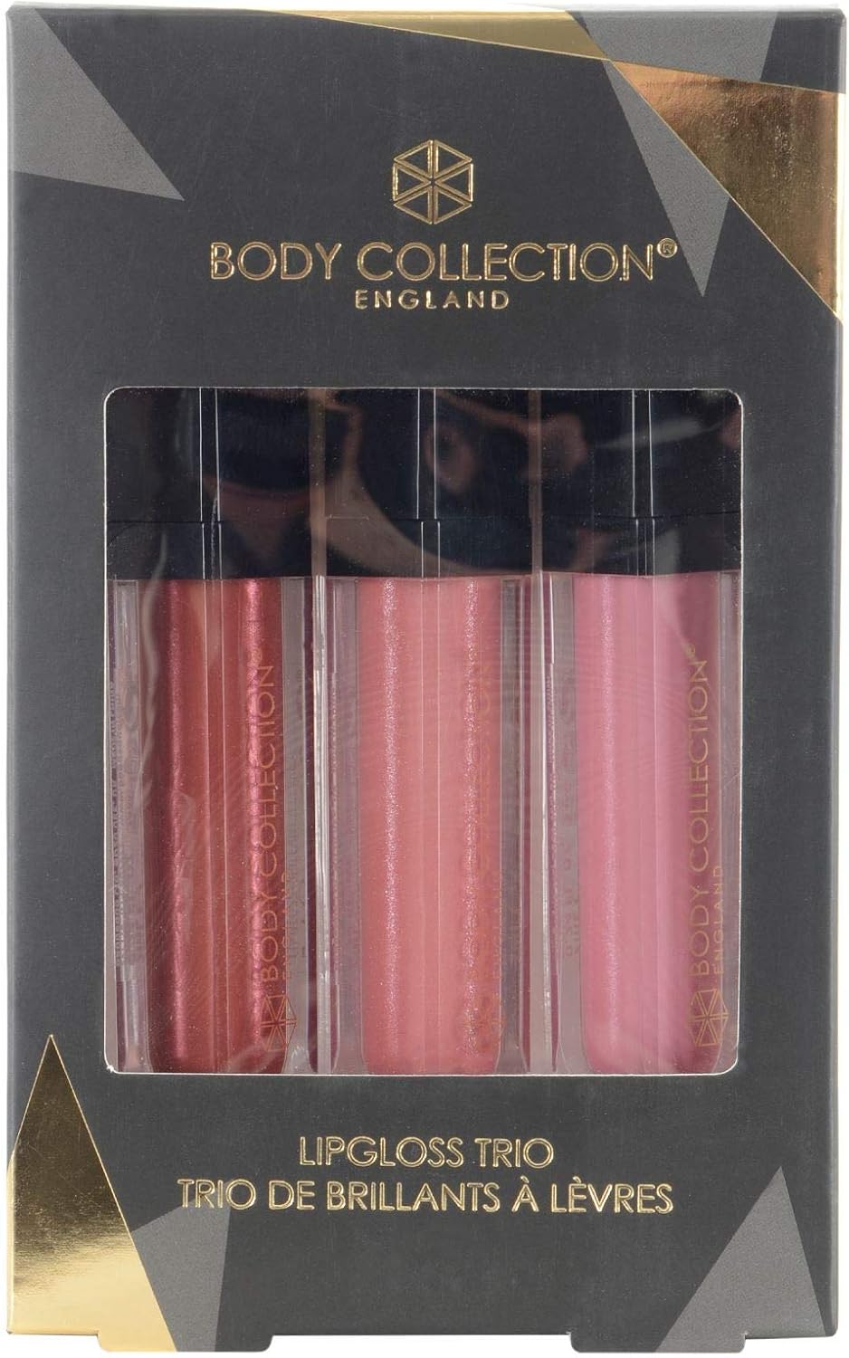 Body Collection England Lip Gloss Gift Set 3 Full Sized Tubes Boxed